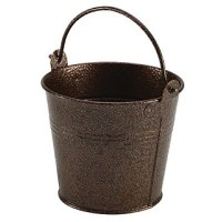 10cm Copper Hammered Serving Bucket